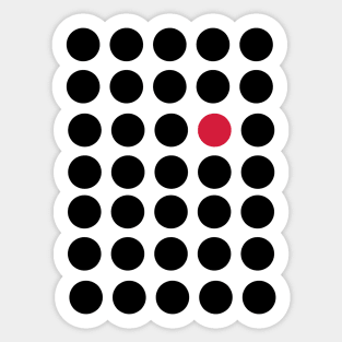 Dots, Fashion Art Design, Think Different, be different Sticker